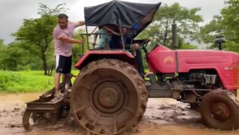 Salman khan rice Dhaan plantation shared video during lockdown And covid 19 pandemic KPY