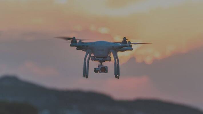 pak drone spotted in punjab boarder BSF fires pak drone spotted in punjab boarder BSF fires