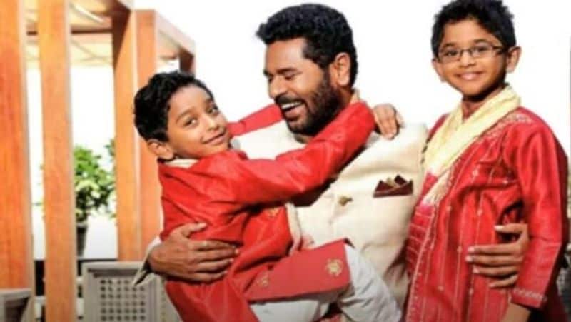 செல்ல மகன்களை கொஞ்சி மகிழும் பிரபுதேவா 