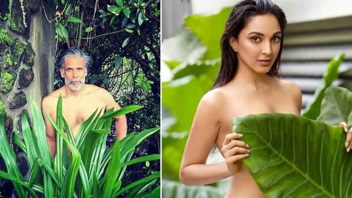 Milind Soman Shared Shirtless Photo now fans Compared it to kiara Advani KPY Milind Soman Shared Shirtless Photo now fans Compared it to kiara Advani KPY
