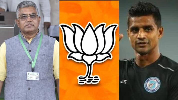 Former footballer Mehtab Hossain joined the BJP to work for the people bsp Former footballer Mehtab Hossain joined the BJP to work for the people bsp