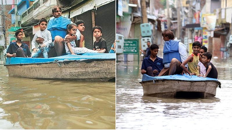 Monsoon 2020 in India, politics with children in floods .. See some shocking pictures kpa
