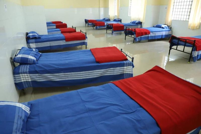Covid Care Center inauguration in Basaveshwaranagara in Bengaluru