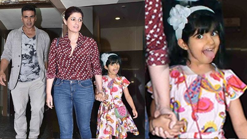 akshay kumar laughing crying and doing others activity on his daughter nitaras demand KPJ