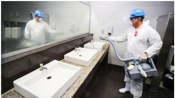 Woman Complains Of Filthy Toilets To Minister. He Cleans It Himself Woman Complains Of Filthy Toilets To Minister. He Cleans It Himself