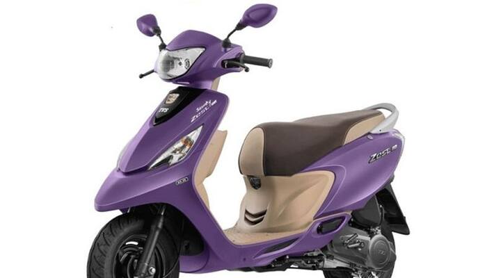 TVS motor corp introduce Zest 110cc ET-Fi technology scooter TVS motor corp introduce Zest 110cc ET-Fi technology scooter