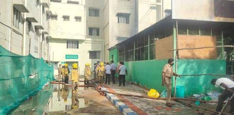Theni Government Hospital fire accident.! Corona patients rescued safely.!