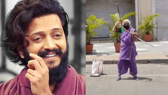 warrior aaji doing stunts on road video going viral Riteish deshmukh Comes forword for help KPY warrior aaji doing stunts on road video going viral Riteish deshmukh Comes forword for help KPY
