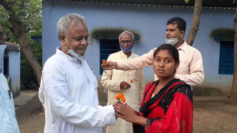 Local MLA helps a girl to continue her study after Madhyamik in Purulia