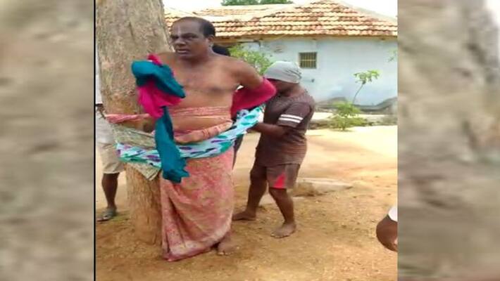 man In ladies Costume in karimnagar man In ladies Costume in karimnagar