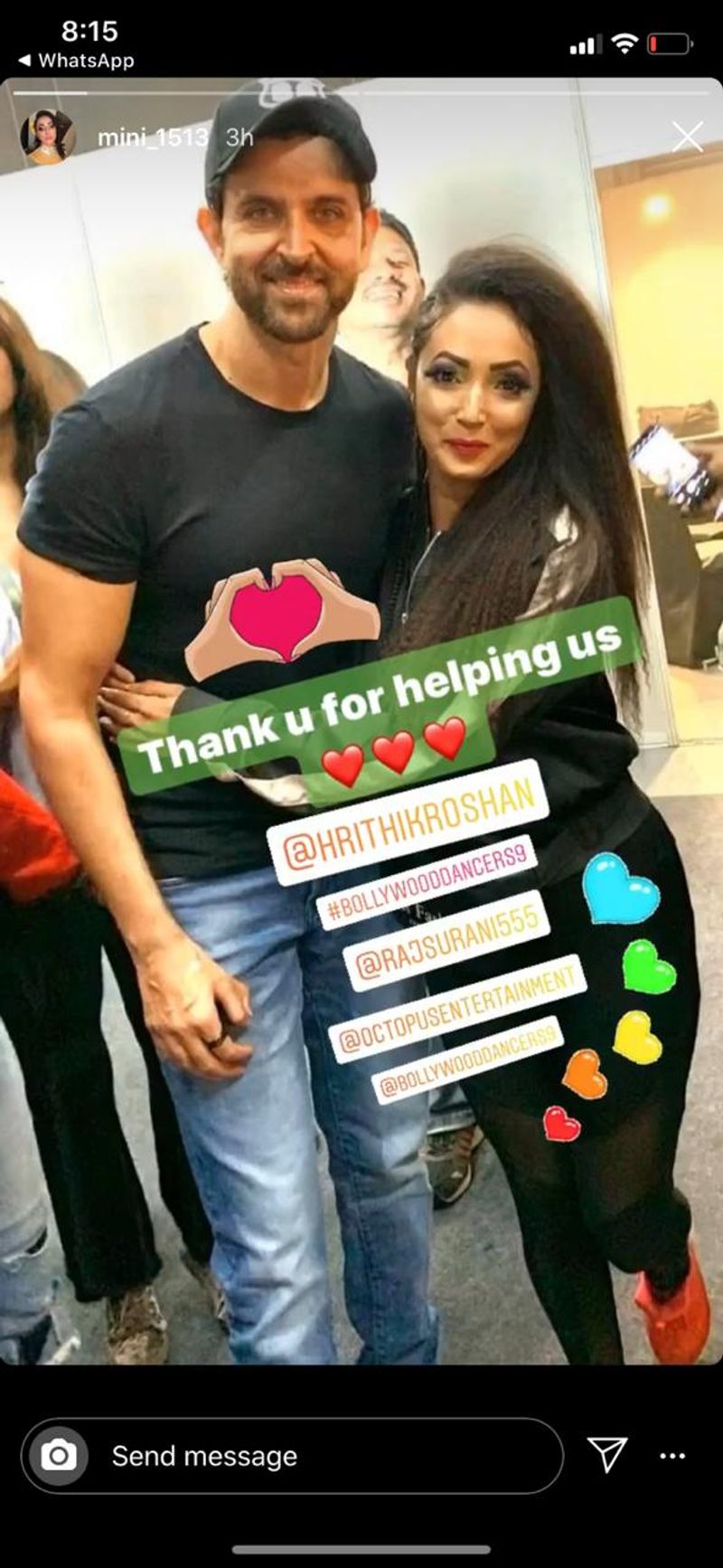 Hrithik Roshan lends a hand to 100 Bollywood dancers BJC