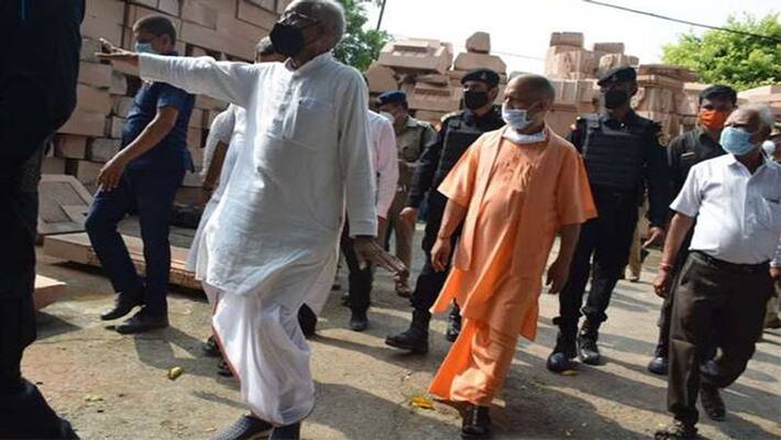 CM Yogi reached Ayodhya to take stock of the preparations for Ram temple land worship said auspicious time has come after 500 years kpl CM Yogi reached Ayodhya to take stock of the preparations for Ram temple land worship said auspicious time has come after 500 years kpl