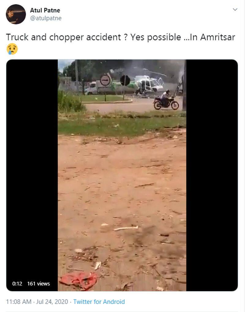 Is it Truck Chopper Accident video from India