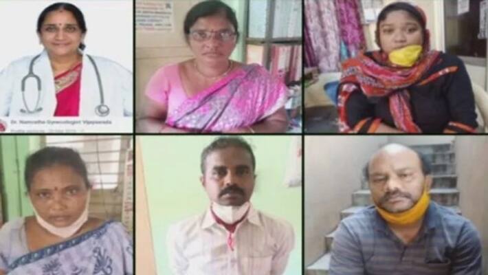 police burst baby selling business with the name of fertility hospital in vizag police burst baby selling business with the name of fertility hospital in vizag