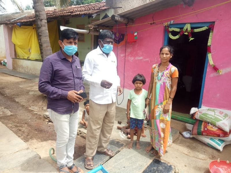 Teachers Did Lessons in Students Houses in Savanur in Haveri District