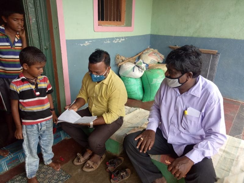 Teachers Did Lessons in Students Houses in Savanur in Haveri District