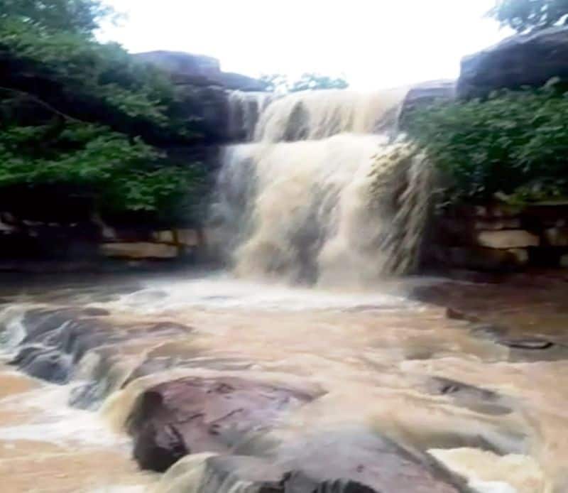 Kappaleppa Falls Attarat to Tourists in Kushtagi in Koppal District