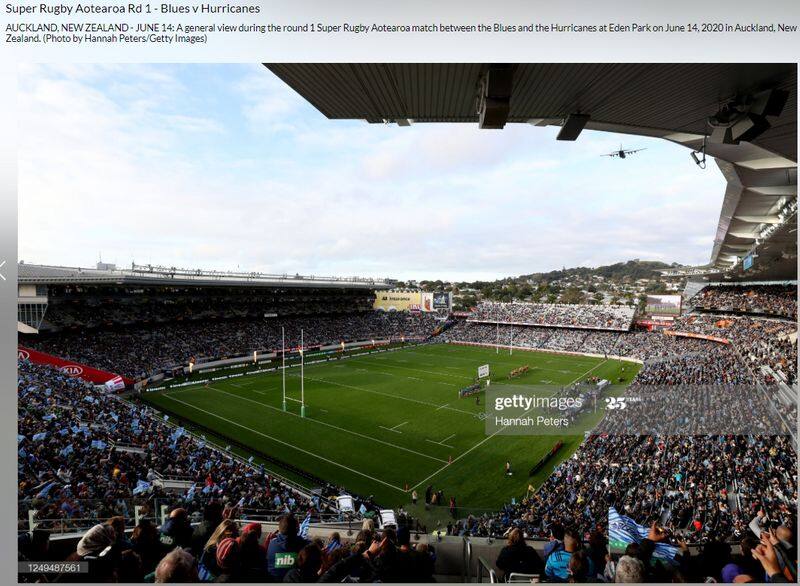 reality behind photo of New Zealand rugby crowd during Covid 19 Pandemic