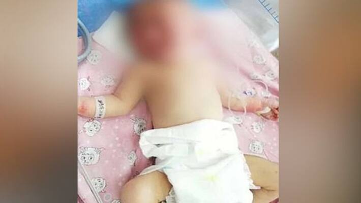 newborn baby found in dustbin at nizamabad newborn baby found in dustbin at nizamabad