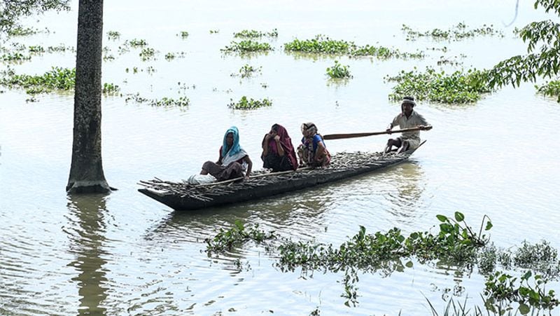 Assam flood 3.17 lakh people effected in 13 districts bam