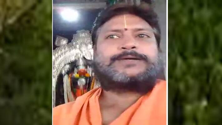 corona effect...Chirala Temple priests selfie video corona effect...Chirala Temple priests selfie video