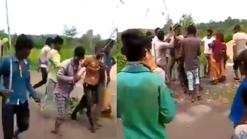 madhya pradesh tribal woman was beaten up suspected of having an affair video viral in jhabua kpr