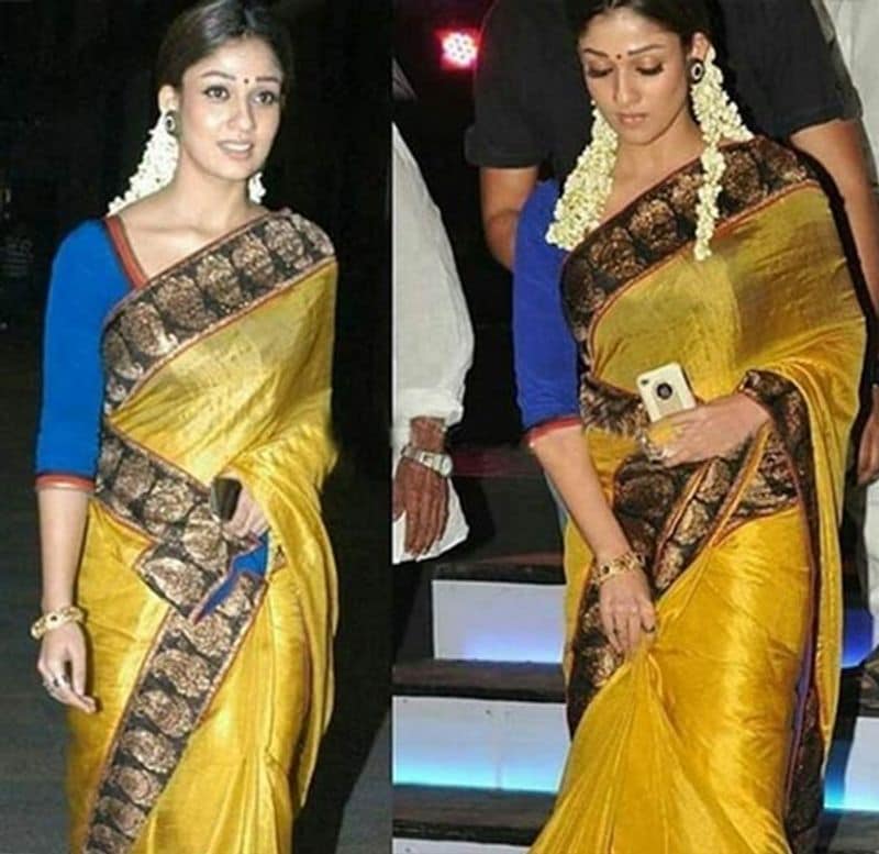 Nayanthara Homely Look Saree With Jasmine Photo going viral