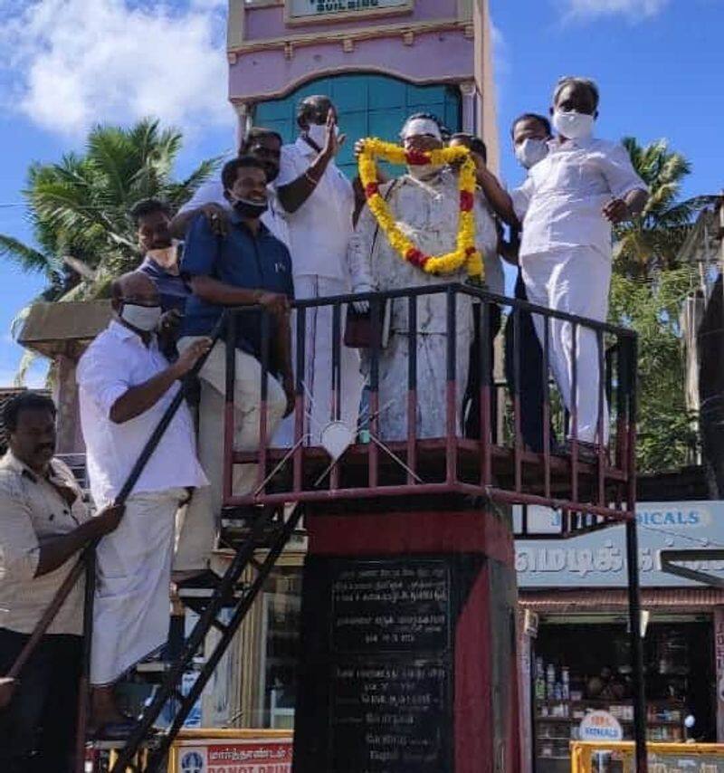 MGR Periyar Anna statues continue to be humiliated in Tamil Nadu! Is BJP displaying saffron?