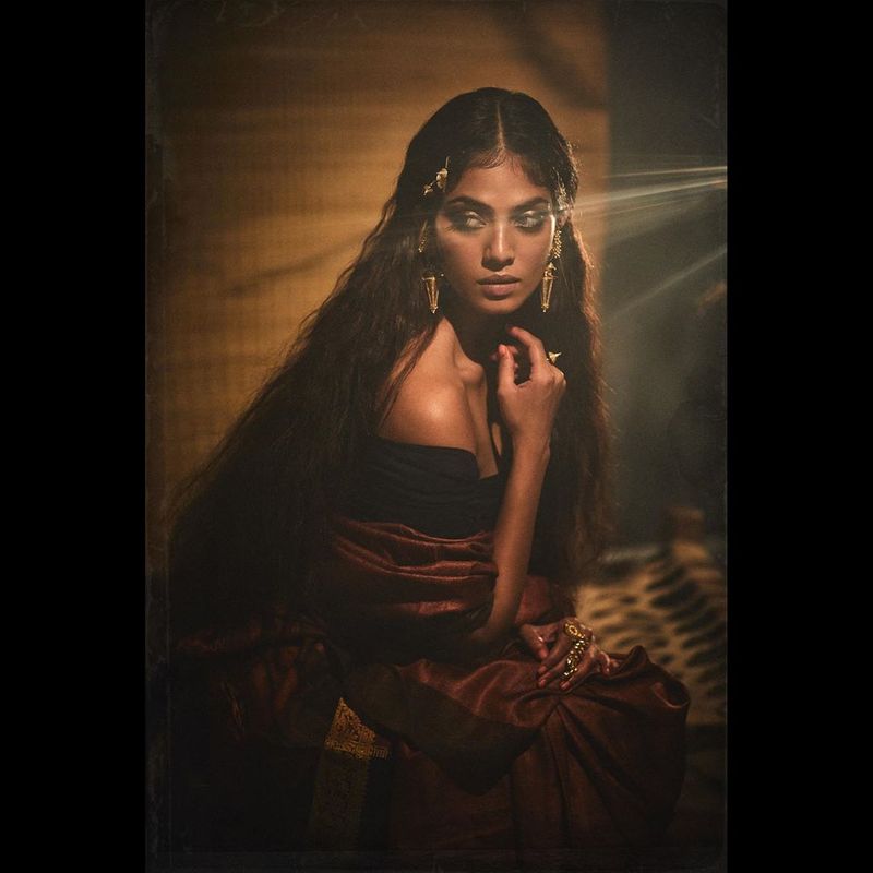 Malayali Beauty Malavika Mohanan Tribal Photoshoot