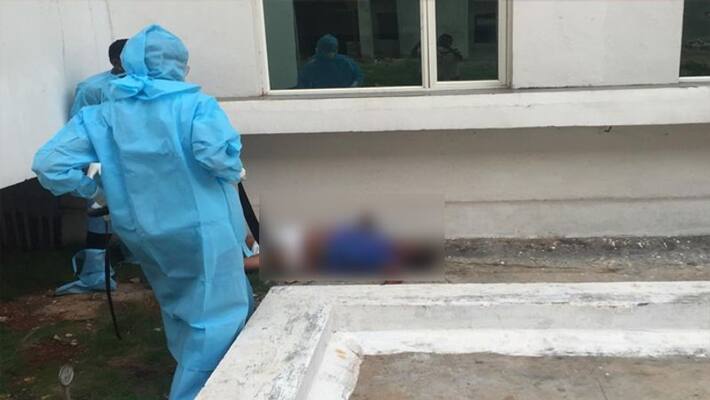 woman suicide attempt on vijayawada covid hospital woman suicide attempt on vijayawada covid hospital