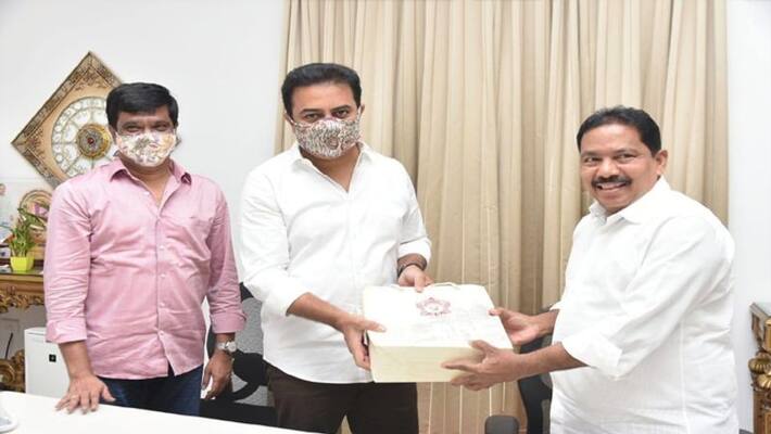 AP Minister viswaroop Meets KTR AP Minister viswaroop Meets KTR