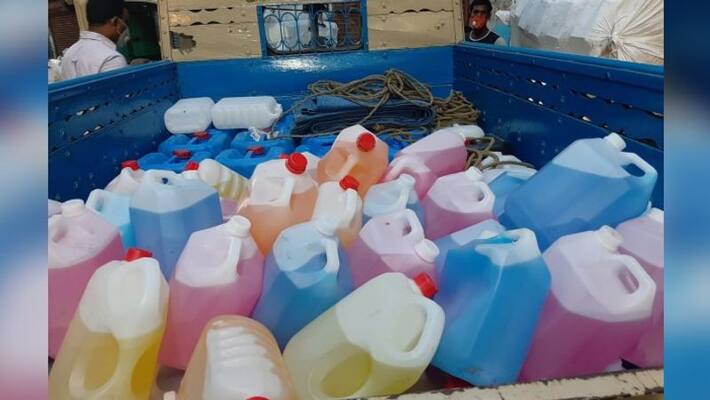 Duplicate sanitizer seized by EB in ezra street kolkata BRT Duplicate sanitizer seized by EB in ezra street kolkata BRT