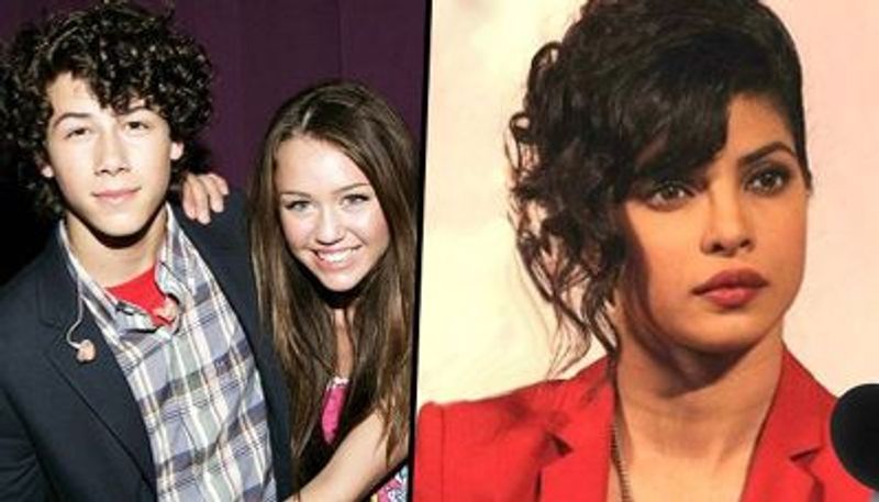 Priyanka Chopra husband Nick Jonas first kiss was outside pizza shop he kissed Miley Cyrus