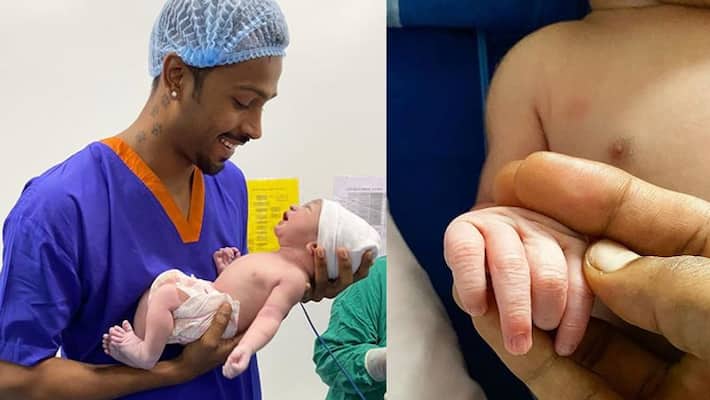 team india cricketer hardik pandya shares picture his baby boy in instagram team india cricketer hardik pandya shares picture his baby boy in instagram