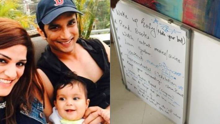 sushants wrote a plan on 29 june on the white board photo shares Shweta Singh Kirti BRD sushants wrote a plan on 29 june on the white board photo shares Shweta Singh Kirti BRD
