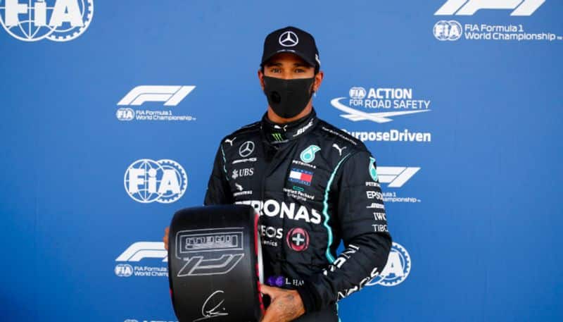 British Grand Prix Lewis Hamilton on pole position