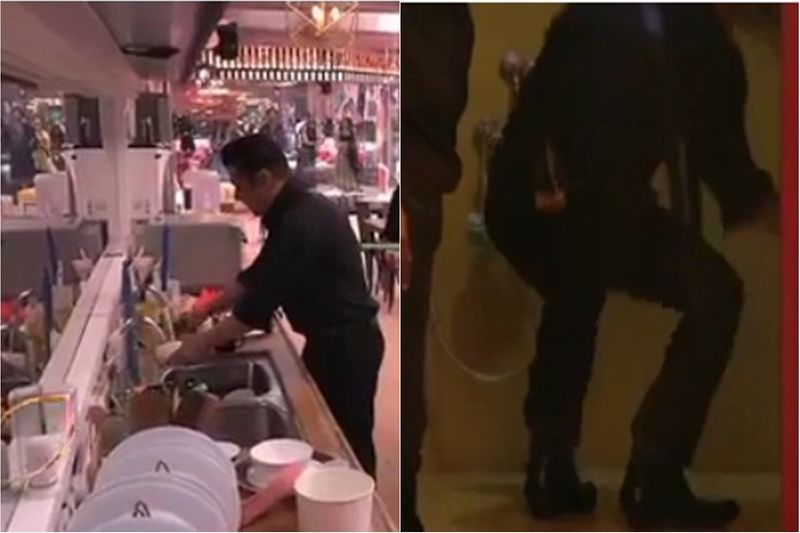 "I was in nail bar last evening,i said mere nail khraab ho gye bartan kr krke..in the video senior media reporter said Salman did dishes ......I said dhoyega hi paise liye hai ...uski job hai aise host .ye hi chapa tha na apne articles me web portal pe, sarcastic taunt to dat man (sic)."
