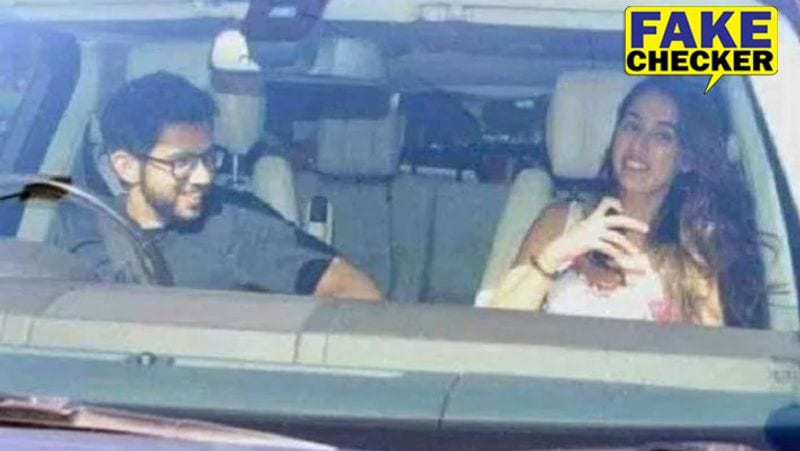 rhea chakraborty with aditya thackeray viral image fact check disha patani with aaditya thakrey kpt