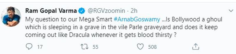 Ram Gopal Varma declares to make a film on Arnab Goswami