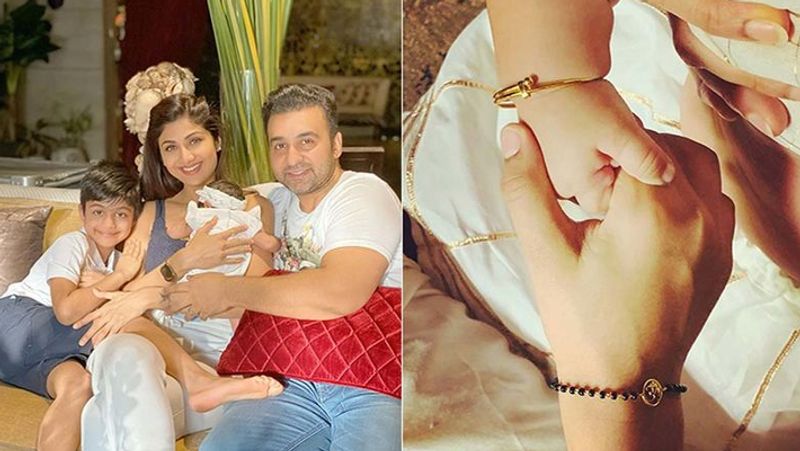 Shilpa Shetty Son Viaan Celebrates His First Rakhi With Sister Samisha sara ali khan playing in pool with brother KPJ