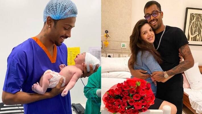 Hardik Pandya thanked Natasha Stankovic with red rose for giving the best gift of his life spb Hardik Pandya thanked Natasha Stankovic with red rose for giving the best gift of his life spb