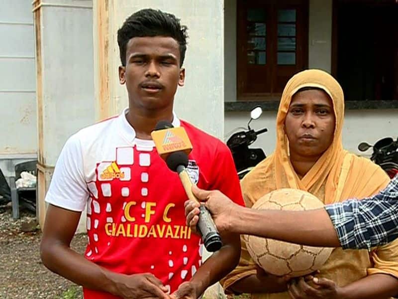 mother coach of a young football player in Malappuram