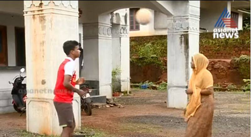 mother coach of a young football player in Malappuram
