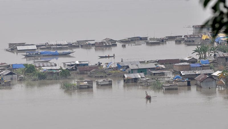Assam flood 3.17 lakh people effected in 13 districts bam