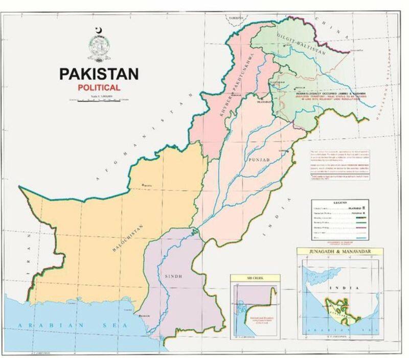 pakisthan release new map including indian places