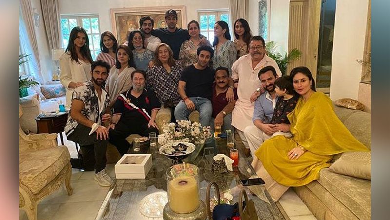 taimur ali khan celebrate Raksha bandhan with sister inaaya naumi soha ali khan tie rakhi on brother saif ali khan hand KPJ