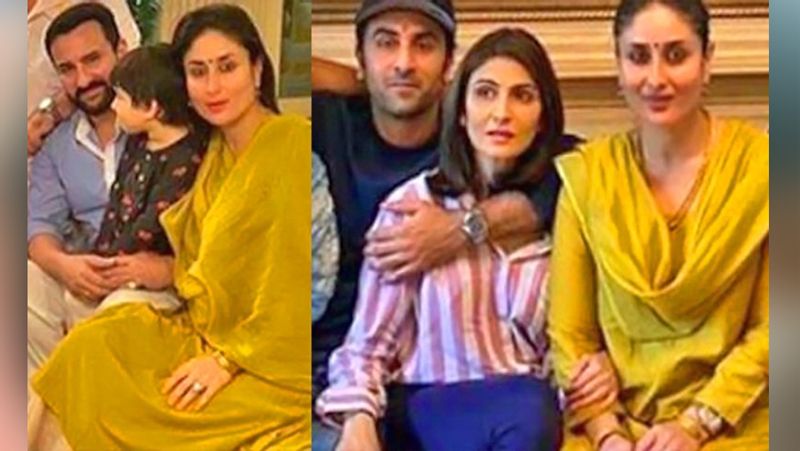 taimur ali khan celebrate Raksha bandhan with sister inaaya naumi soha ali khan tie rakhi on brother saif ali khan hand KPJ