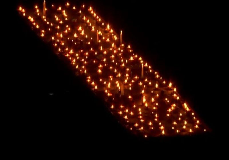 light earthen lamps in the joy of building Ram temple in Ayodhya kpn