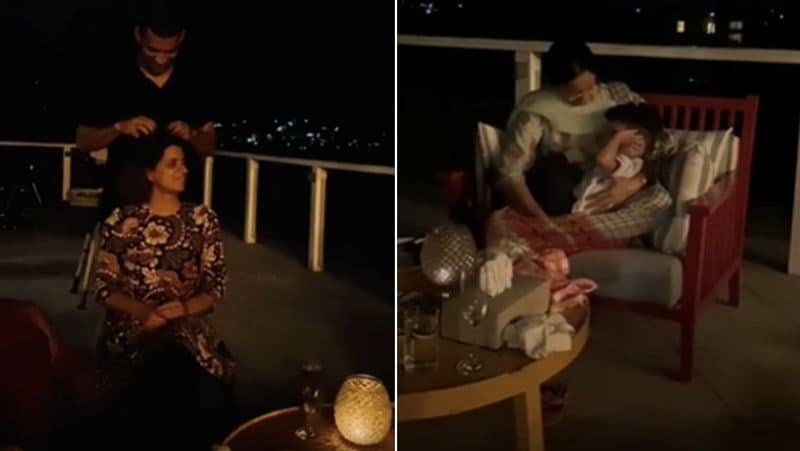 kangana Ranaut And Rangoli chandel Brother gives her surprise cooked Dinner for family See in pics KPY