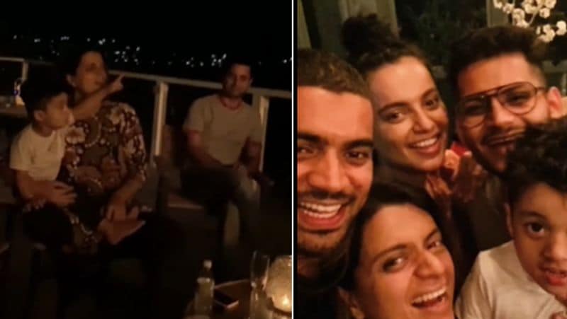 kangana Ranaut And Rangoli chandel Brother gives her surprise cooked Dinner for family See in pics KPY